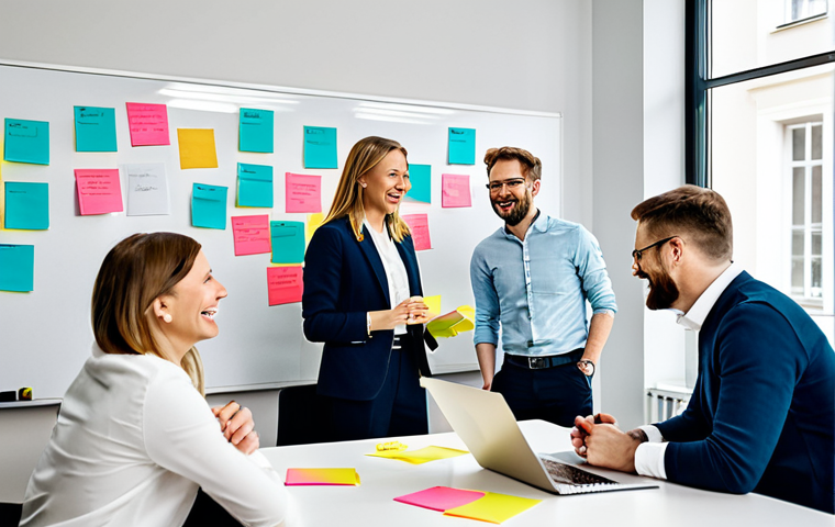 **
"A vibrant marketing team brainstorming session in a modern Warsaw office, collaborators smiling and engaged, surrounded by colorful sticky notes and a whiteboard showcasing a value proposition concept. Fully clothed, professional attire, safe for work, appropriate content, perfect anatomy, natural proportions, high quality, family-friendly."
**